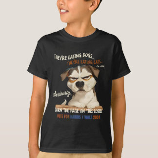T-shirt Ils mangent des chiens ! Ils Mangent Des Chats ! V