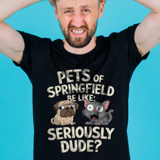 T-shirt Ils mangent des chiens mangent des chats des anima