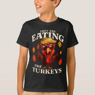 T-shirt Ils Mangent La Turquie Drôle Trump Thanksgiving