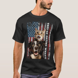 T-shirt Ils Mangent Les Chiens Chats Animaux Sauvez Nos An