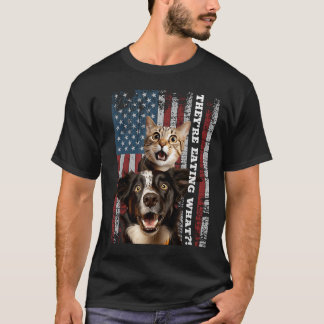 T-shirt Ils Mangent Les Chiens Chats Animaux Sauvez Nos An