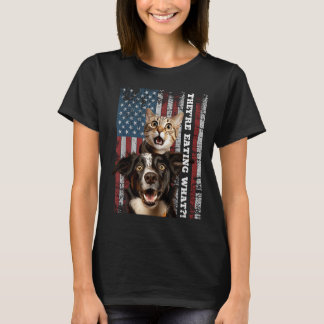 T-shirt Ils Mangent Les Chiens Chats Animaux Sauvez Nos An