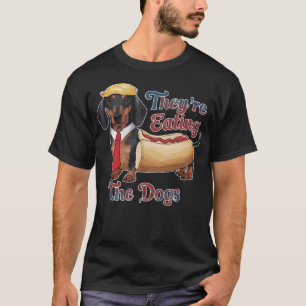 T-shirt Ils Mangent Les Chiens - Le Débat De Donald Trump