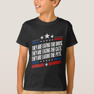 T-shirt Ils mangent les chiens les chats les animaux de co