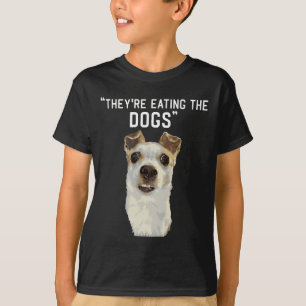 T-shirt Ils mangent les chiens les chats les animaux Trump
