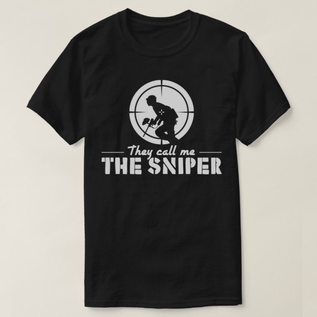 T-shirt Ils M'Appelent Le Don Sniper Drôle Paintball (Design devant)