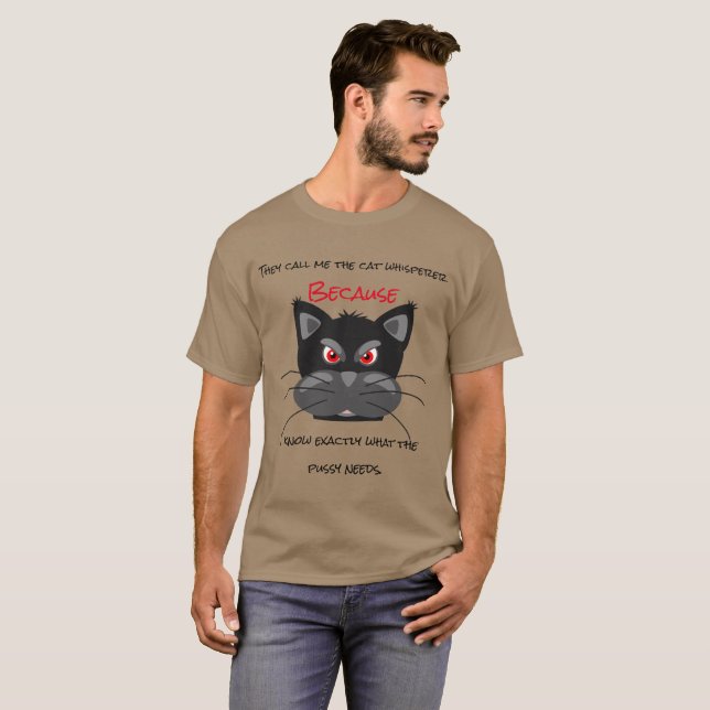 T-shirt Ils m'appellent le chuchoteur de chat (Devant entier)