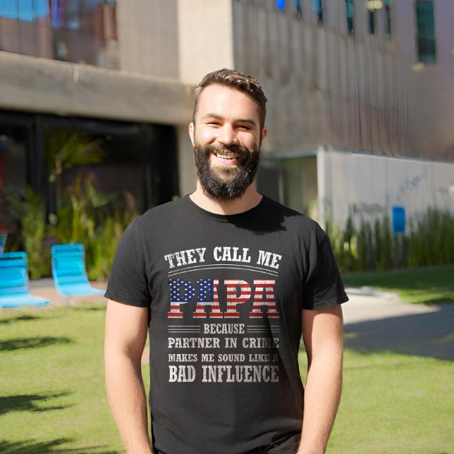 T-shirt Ils m'appellent papa parce que partenaire du crime (Créateur téléchargé)