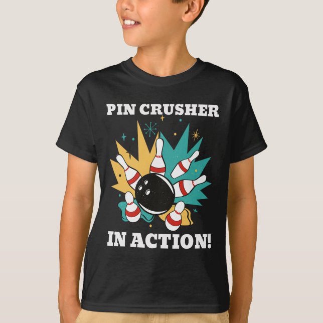 T-shirt Ils me voient concasseur de quilles de bowling en  (Devant)
