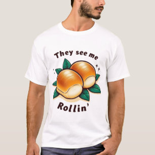 T-shirt Ils Me Voient Rollin' Drôle Thanksgiving