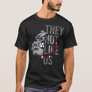 T-shirt Ils Ne Nous Aiment Pas Drôle Bulldog Football Amér