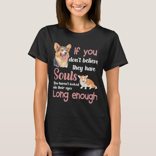 T-shirt Ils ont des Âmes Américain Pembroke Welsh Corgi An (Devant)