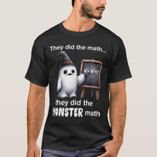 T-shirt Ils Ont Fait Le Math Monster Yeti Funny Halloween 