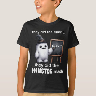 T-shirt Ils Ont Fait Le Math Monster Yeti Funny Halloween 