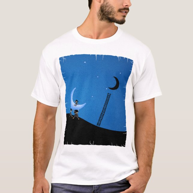 T-shirt Ils ont volé la lune (version 2008) (Devant)