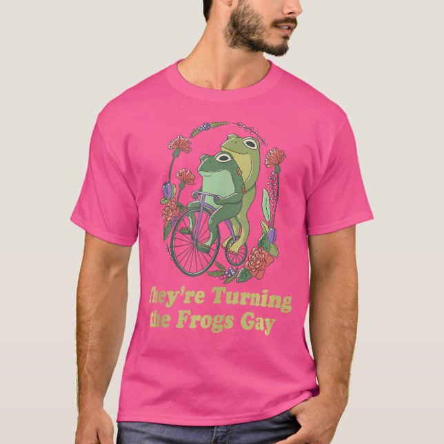 T-shirt Ils Tournent Les Grenouilles Gay (Devant)
