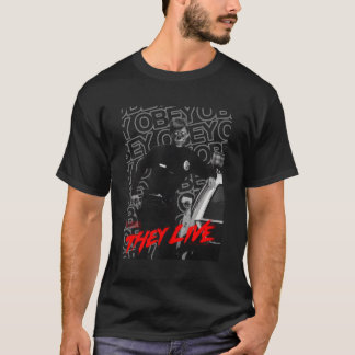 T-shirt Ils Vivent Alien Cop Obey