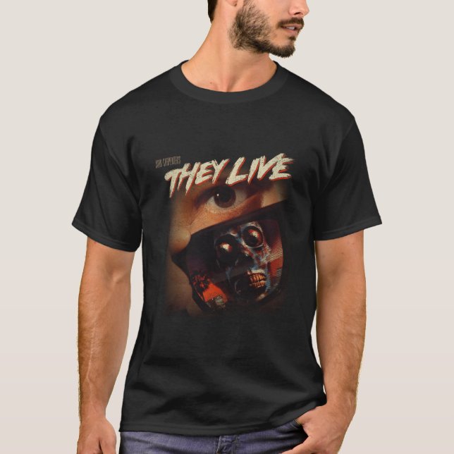 T-shirt Ils vivent défraîchi (Devant)