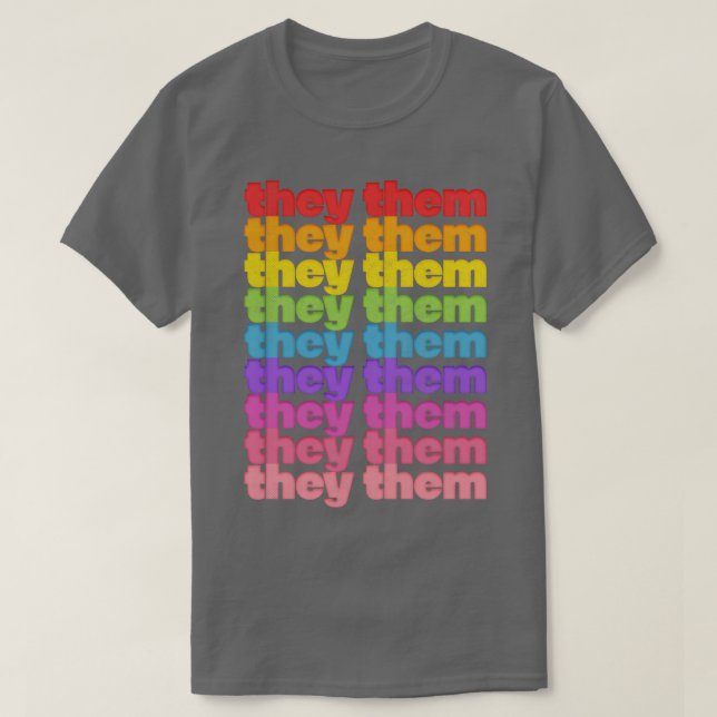 T-shirt IlsThem Prononononounes Design de style rétro (Design devant)