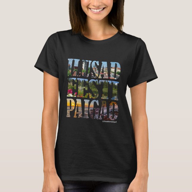 T-shirt Ilusad Eesti Paigad - Beaux endroits en Estonie (Devant)
