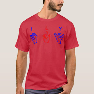T-shirt ily asl 2