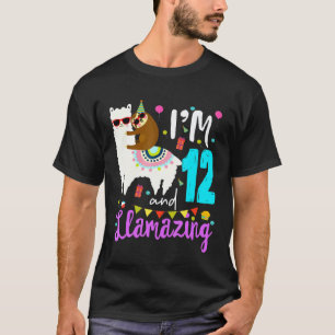 T-shirt Im 12 et Llamazing anniversaire de 12 ans lama pa