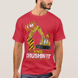 T-shirt Im 4 Et Le Croupir Chemise 4 Ans Chiffre Bâti