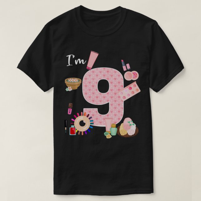 T-shirt Im 9e anniversaire Spa ongle maquillage polonais 9 (Design devant)
