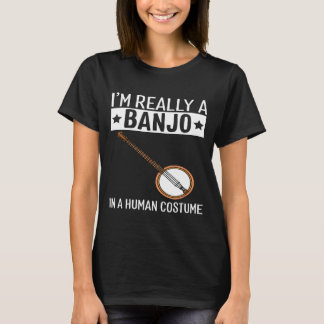 T-shirt Im A Banjo In A Human Costume Halloween Music