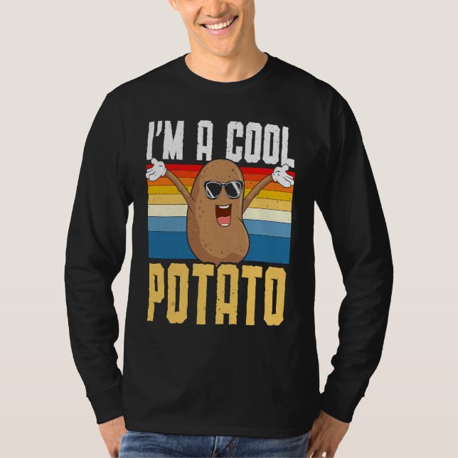T-shirt I'm A Cool Potato Foodie Potato  French Fries Pota (Devant)