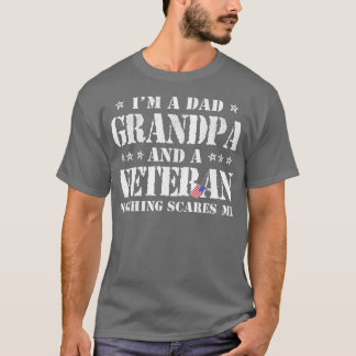 T-shirt I'm A Dad Grandpa Veteran Father's Day Men 