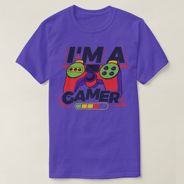 T-shirt I'm A Gamer Video Game Player Nerd Geek Pc Console (Design devant)