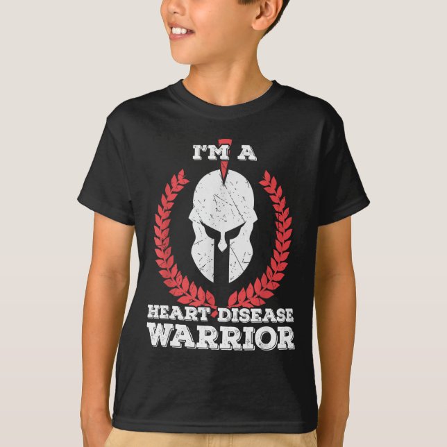 T-shirt Im A Heart Disease Warrior Survivor Cardiac Health (Devant)