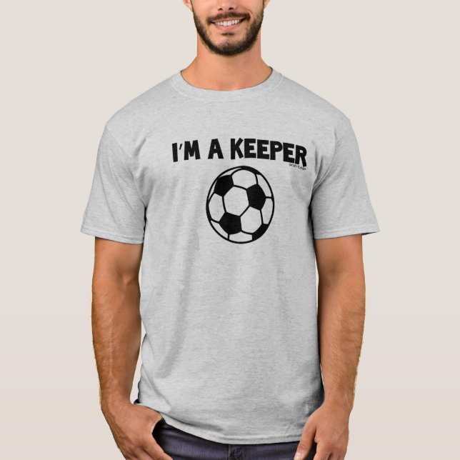 T-SHIRT IM A KEEPER- SPORTY SLANG- MENS DE FOOTBALL (Devant)