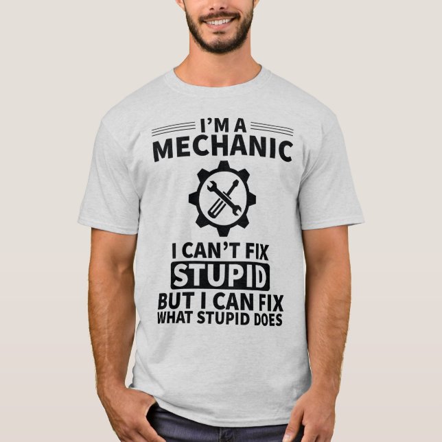 T-shirt I'M A Mechanic (Devant)