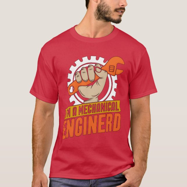 T-shirt Im A Mechanical Enginerd Car Mechanic Engineer fri (Devant)