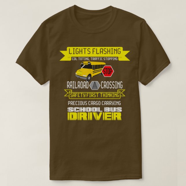 T-shirt Im A School Bus Driver Cadeau (Design devant)