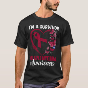 T-shirt I'm A Survivor Multiple Myeloma Awareness Moth Bu