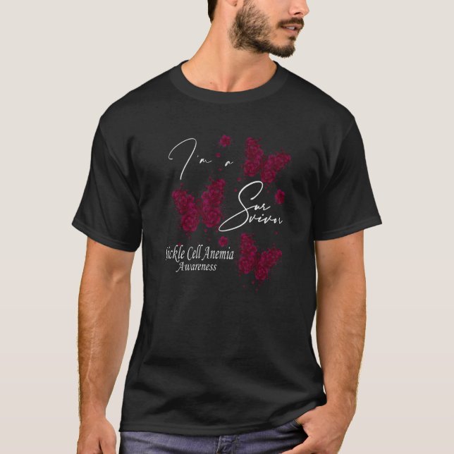 T-shirt I'm A Survivor Sickle Cell Anemia Awareness Butter (Devant)