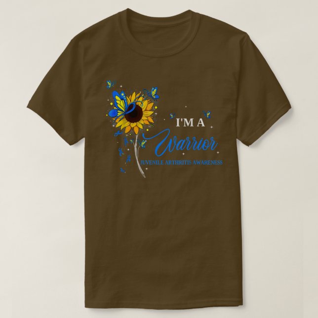 T-shirt IM A Warrior Sensibilisation à l'arthrite juvénile (Design devant)