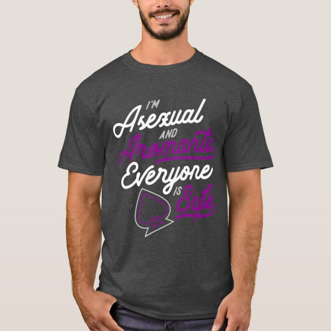 T-shirt Im Asexuel Et Aromantique Tout Le Monde Est Un Cad (Devant)