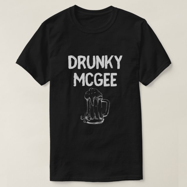 T-shirt Im Avec Jour de la Saint Patrick Drunky Mcgee Funn (Design devant)