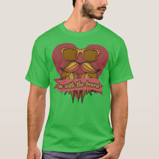 T-shirt IM Avec La Barbe À Barbe Hipster Hommes Pleine Bar