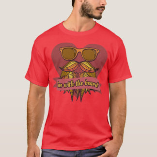 T-shirt IM Avec La Barbe À Barbe Hipster Hommes Pleine Bar