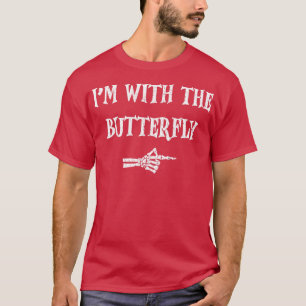 T-shirt Im Avec Papillon Halloween Costume Partie Correspo