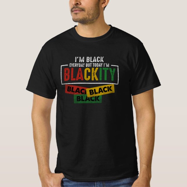 T-shirt Im Blackity Black African American Vintage (Devant)