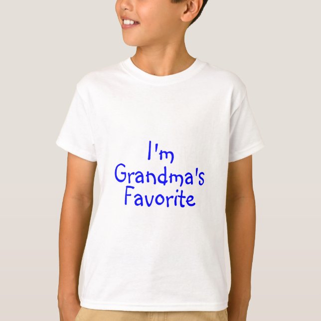 T-shirt Im bleu préféré de grand-mamans (Devant)