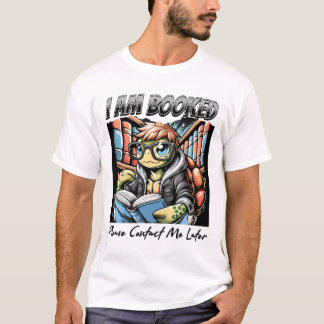 T-shirt I'm Booked : Turtle Scholar in Style