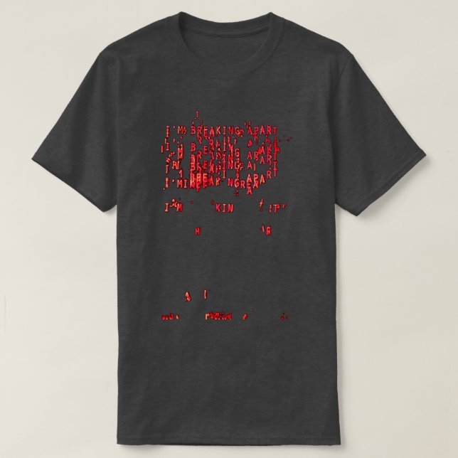 T-shirt Im Breaking Apart Retro Computer Police Hal 9000 (Design devant)