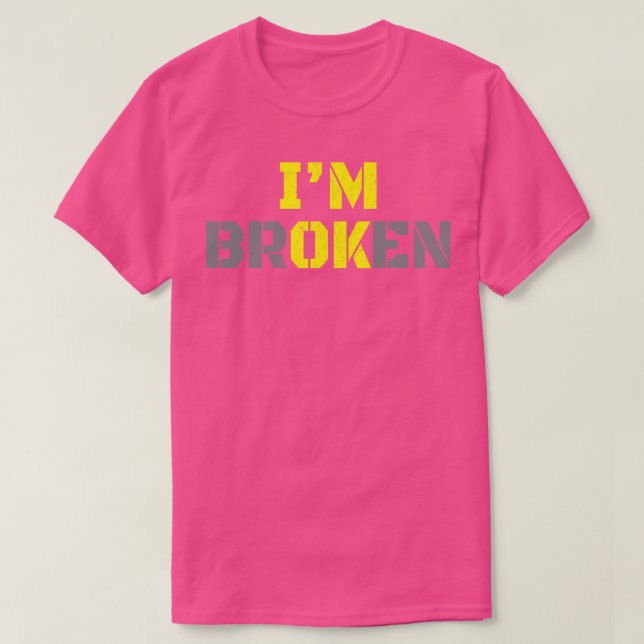T-shirt Im Brossé Gras Jaune 1 (Design devant)